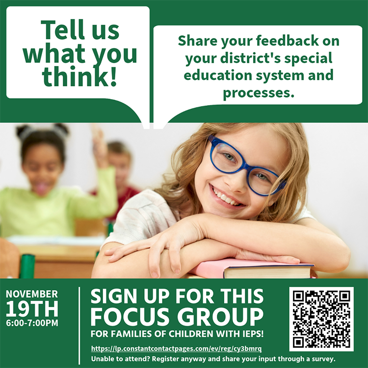 Focus Group for Parents of Children with IEPs